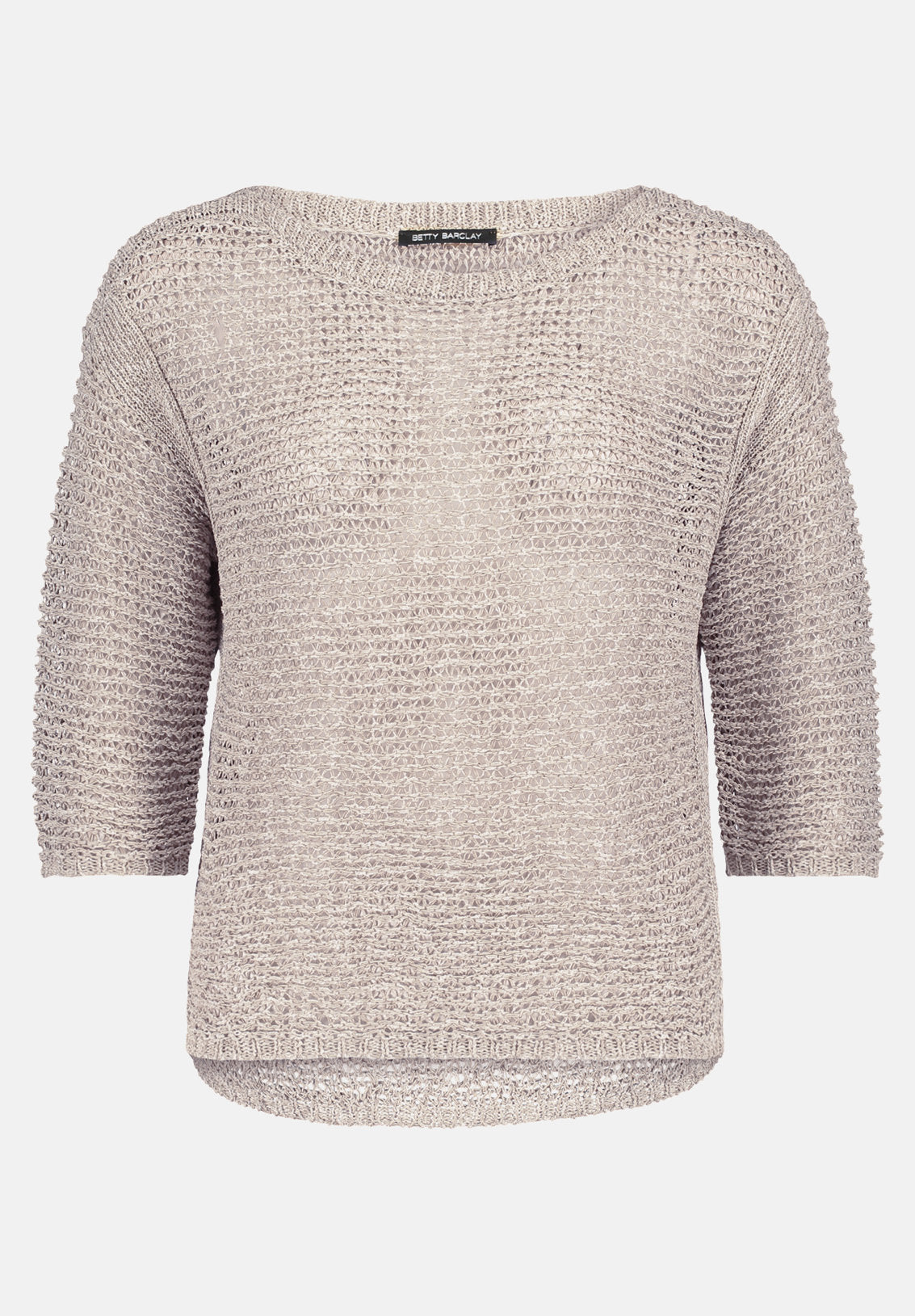 Betty Barclay_Chunky Knit Sweater with 3/4 Sleeves_5237-1147_1098_04