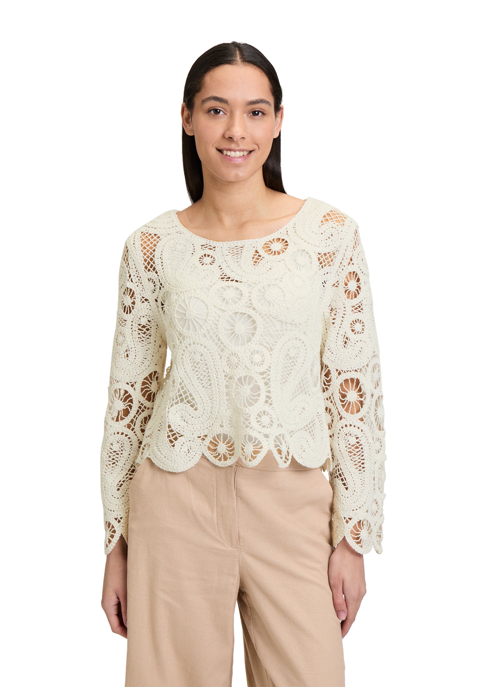 Betty Barclay_Openwork Boat Neck Sweater_5245-1232_1014_01