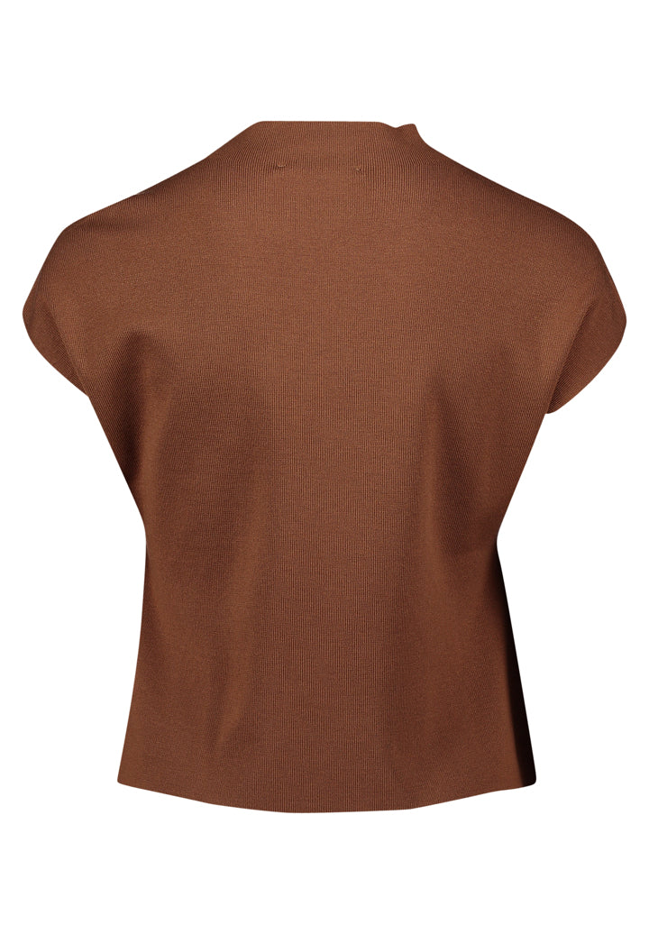 Betty Barclay_Classic Nougat_Knitted Pullover Short Without Sleeve_5274-1433_7050_06