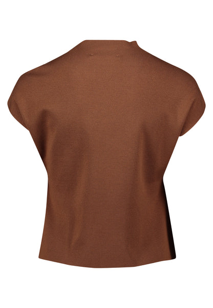 Betty Barclay_Classic Nougat_Knitted Pullover Short Without Sleeve_5274-1433_7050_06