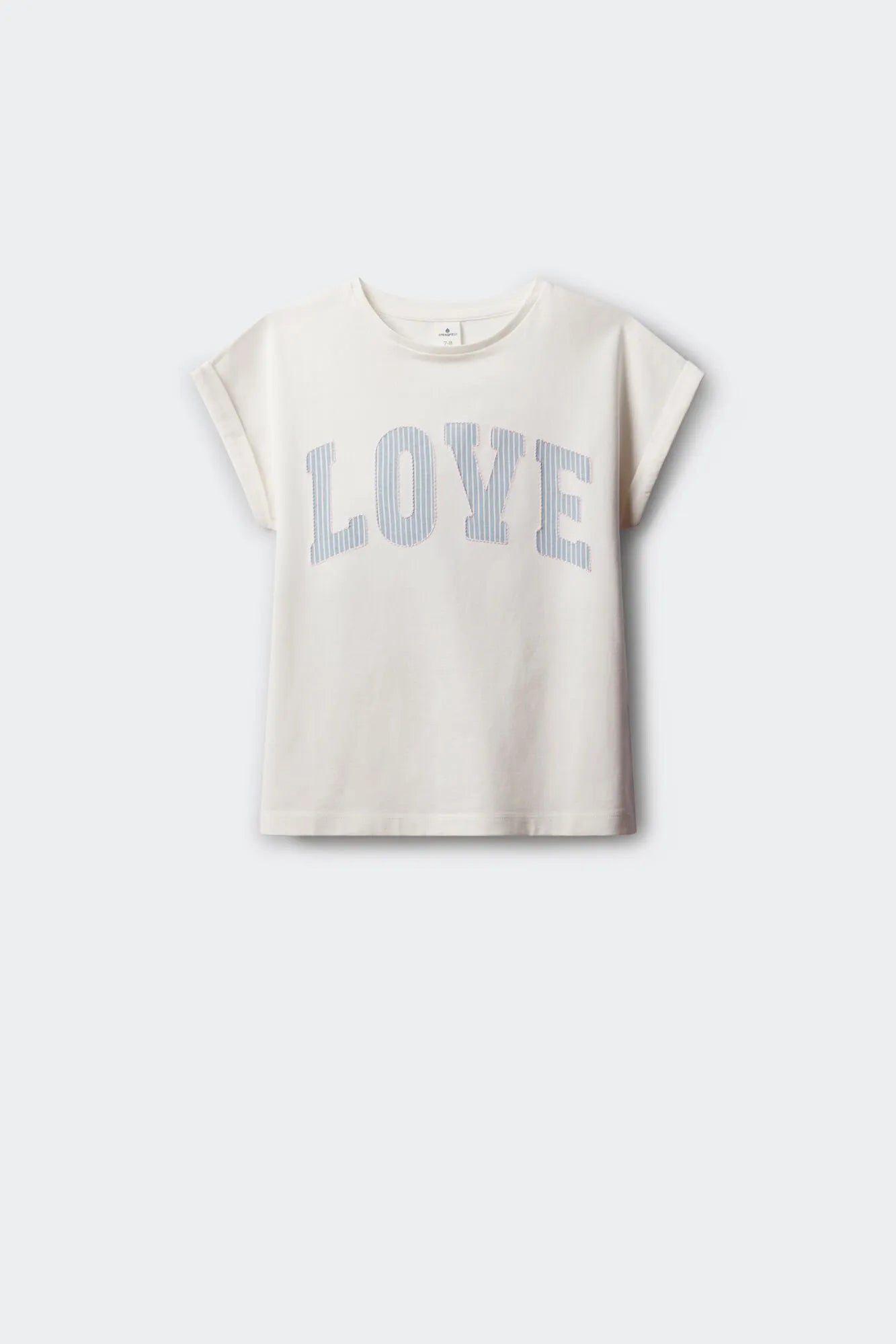 Springfield White Girls Love Short Sleeve T-Shirt SKU: 5283085_96 Image 01