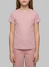 Springfield Pink Girls Ribbed Short Sleeve T-Shirt SKU: 5283086_71 Image 00