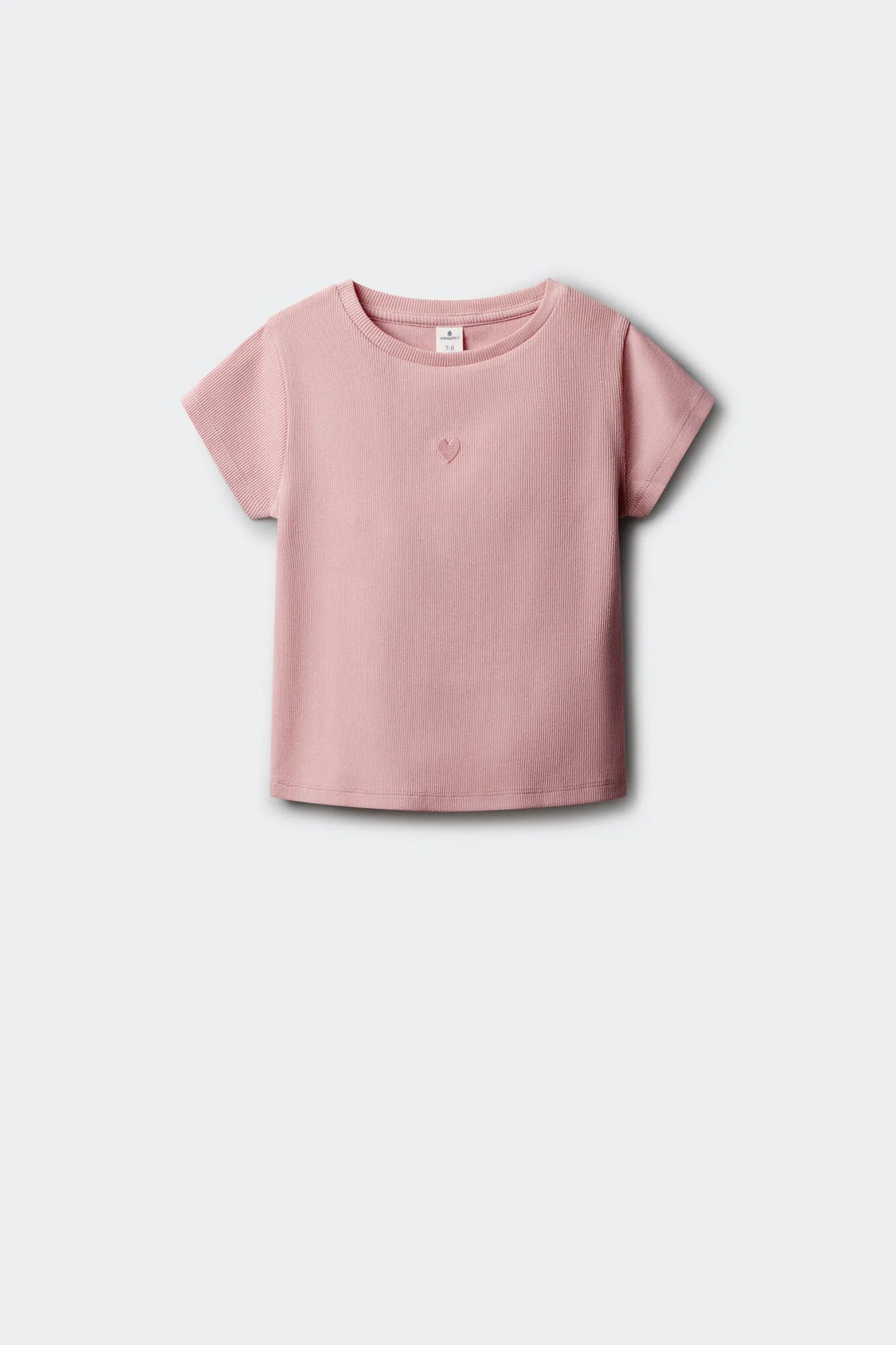 Springfield Pink Girls Ribbed Short Sleeve T-Shirt SKU: 5283086_71 Image 08