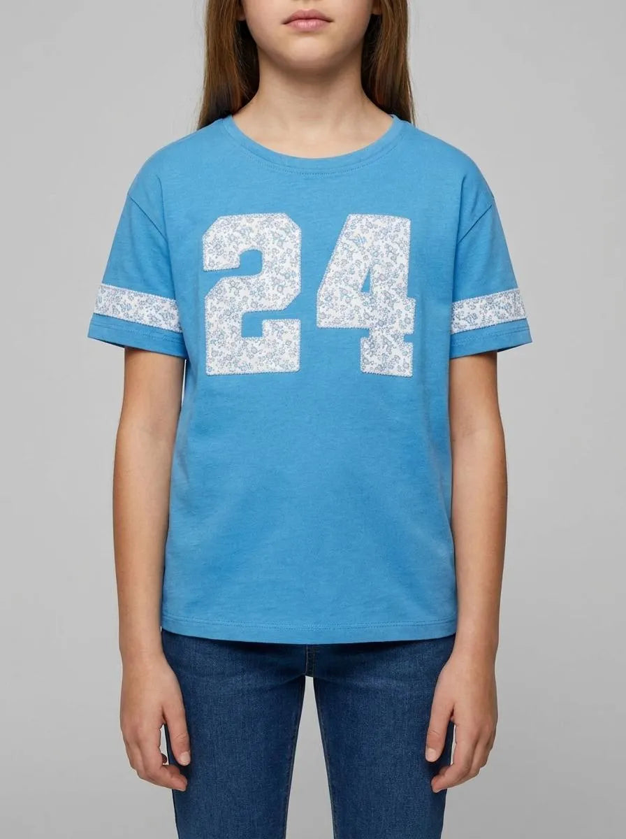 Springfield Blue Girls Short Sleeve T-Shirt 24 SKU: 5283087_16 Image 00