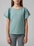 Springfield Green Girls Ruffled Short Sleeve T-Shirt SKU: 5283089_29 Image 00