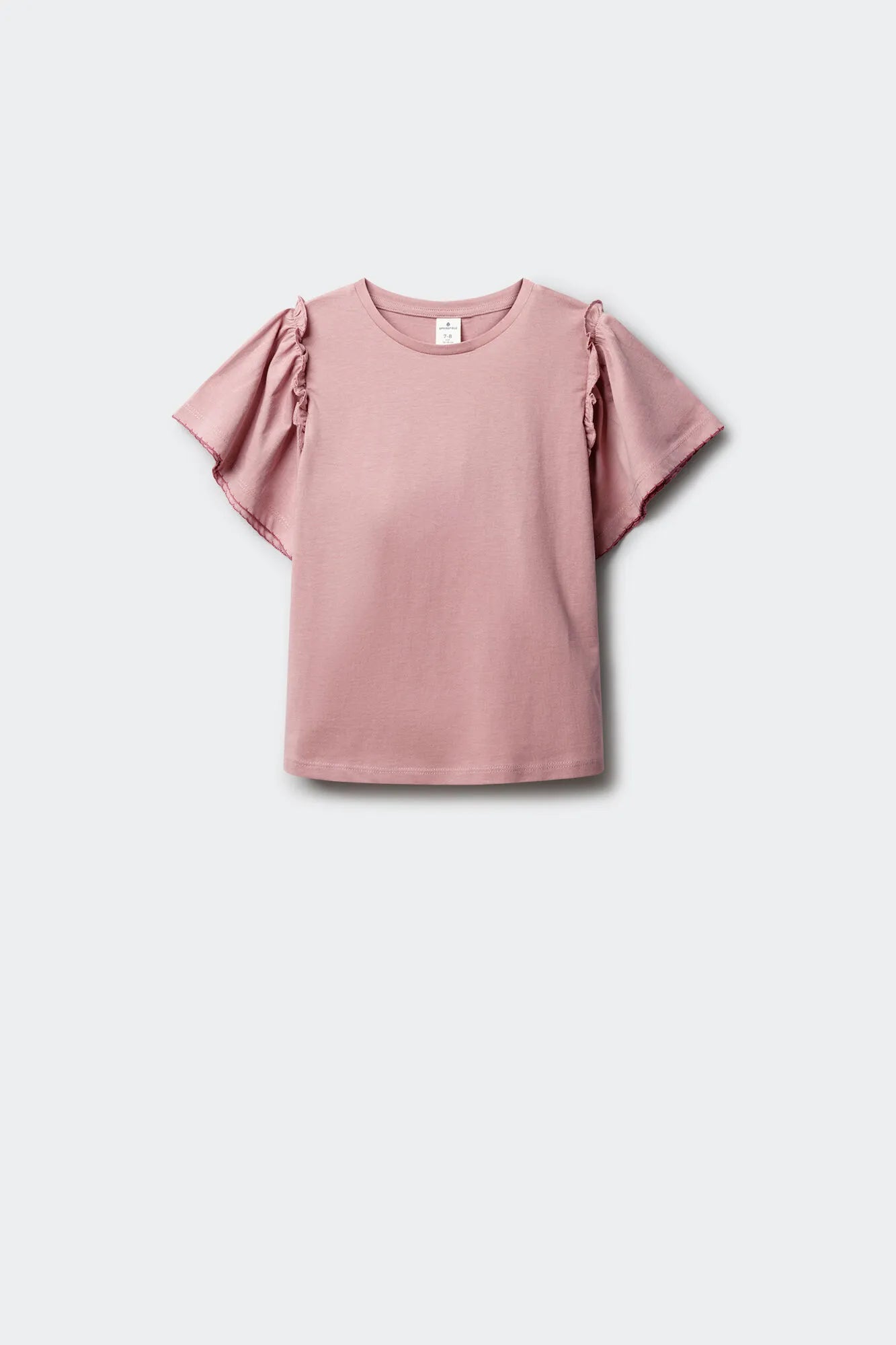 Springfield Purple Girls Ruffled Short Sleeve T-Shirt SKU: 5283089_76 Image 01