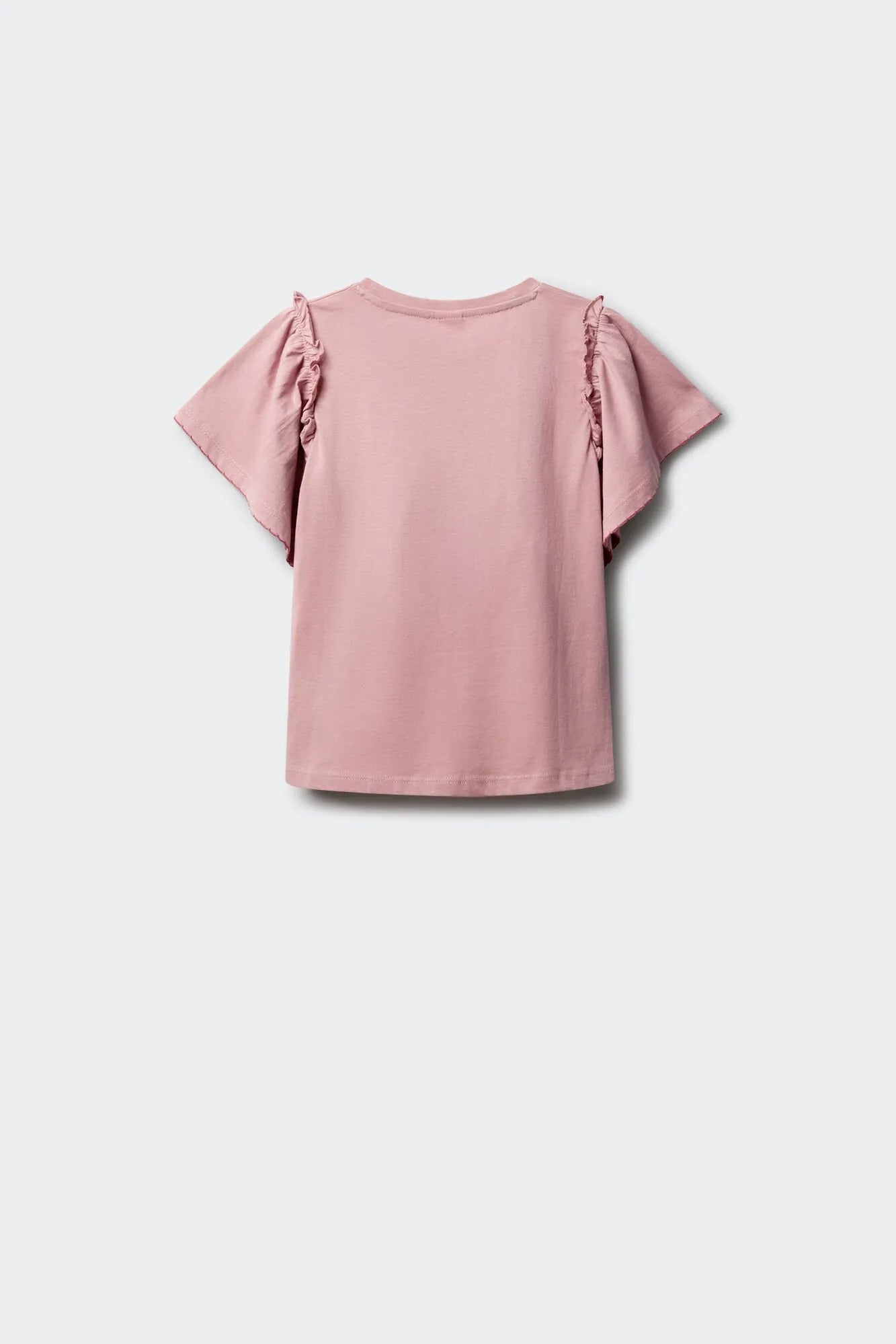 Springfield Purple Girls Ruffled Short Sleeve T-Shirt SKU: 5283089_76 Image 02