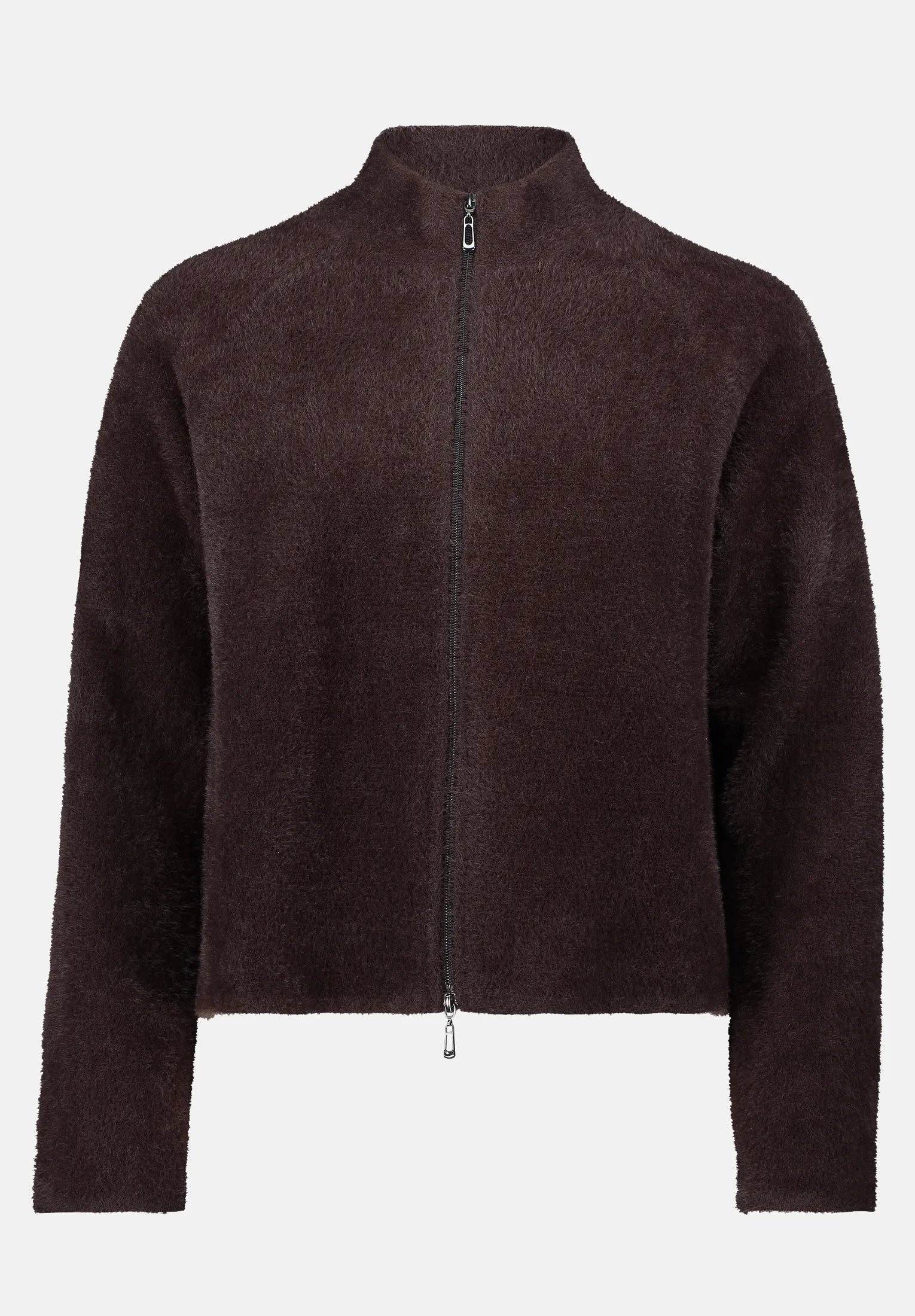 Betty Barclay_Light Maroon_Knitted Cardigan with Zip_5292-1532_7410_05