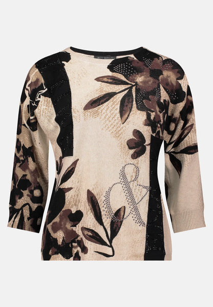 Betty Barclay_Beige/Brown_Batwing-Sleeve Knitted Sweater_5296-1559_7875_04