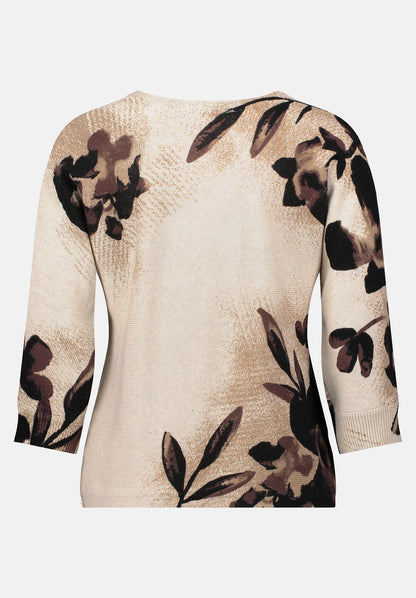 Betty Barclay_Beige/Brown_Batwing-Sleeve Knitted Sweater_5296-1559_7875_05