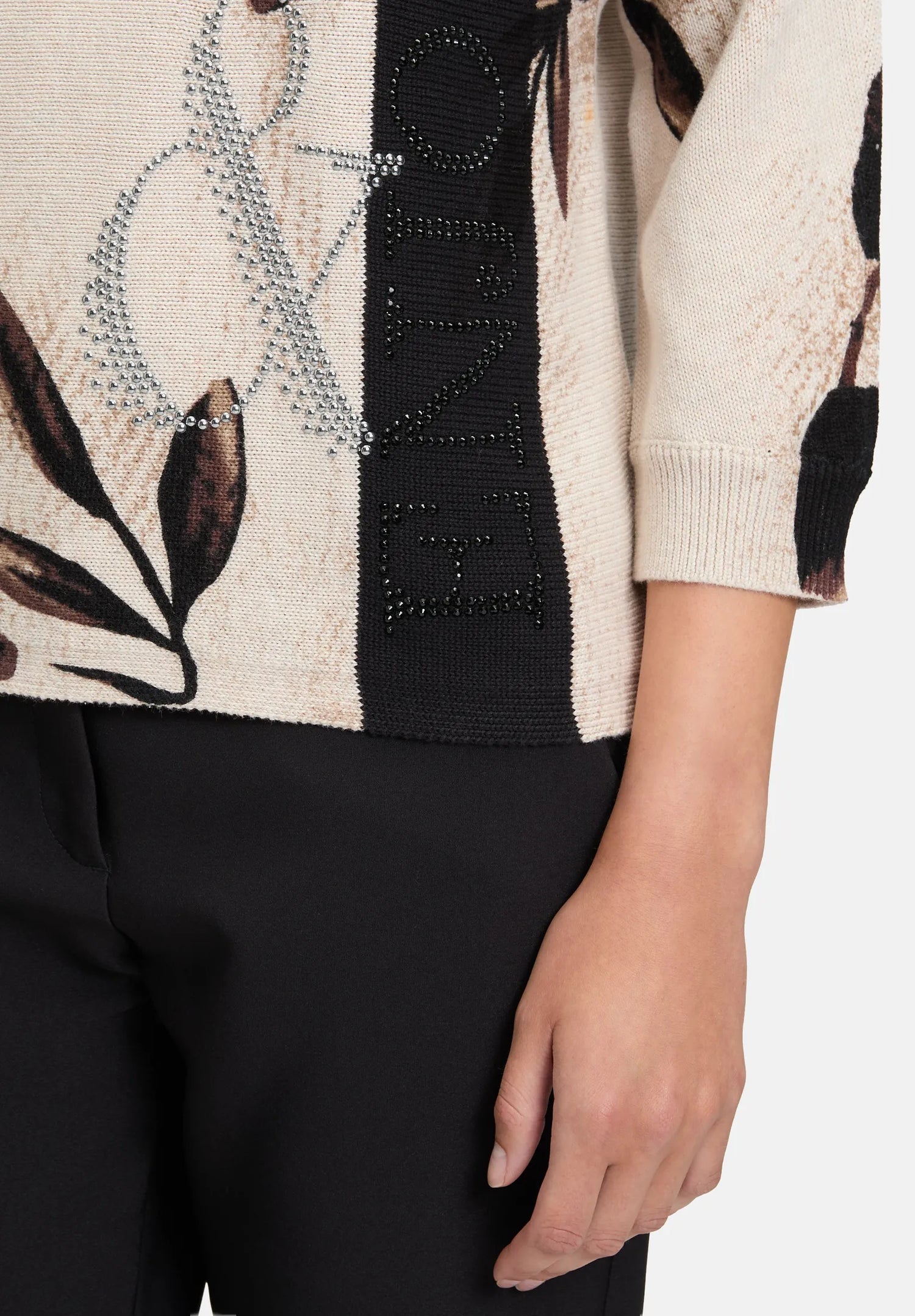 Betty Barclay_Beige/Brown_Batwing-Sleeve Knitted Sweater_5296-1559_7875_07