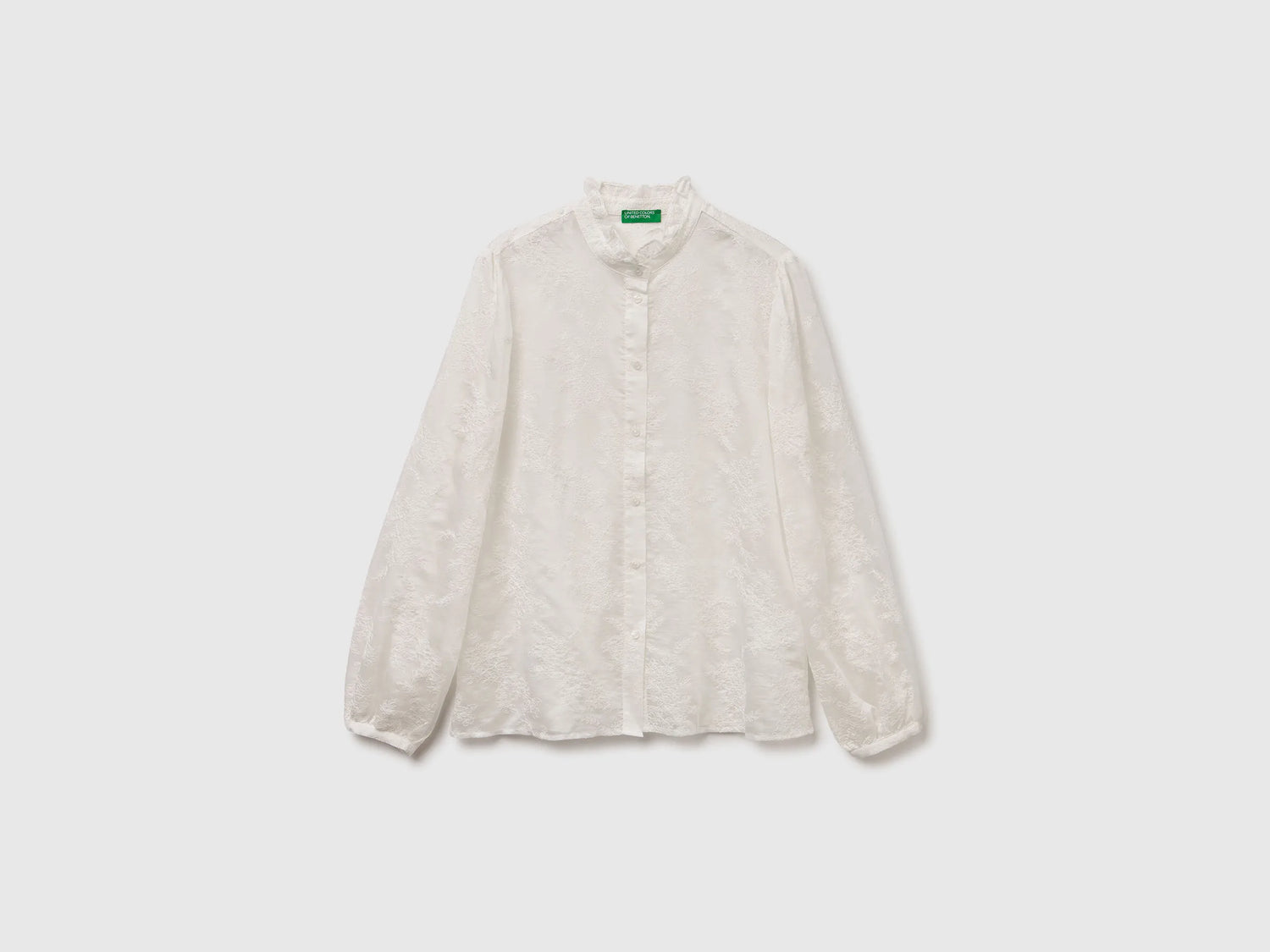 Benetton_Creamy White_Embroidered Blouse with Ruffled Collar_52WNDQ0CQ_901_05