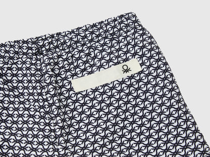 Monogram Black And White Swim Trunks_52Zb0X00K_61P_02