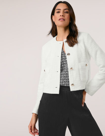 Gerry Weber_Elegant Blazer Jacket with a BouclŽ Effect_530039-31266_99700_01