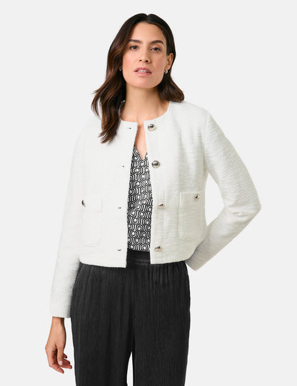 Gerry Weber_Elegant Blazer Jacket with a BouclŽ Effect_530039-31266_99700_02