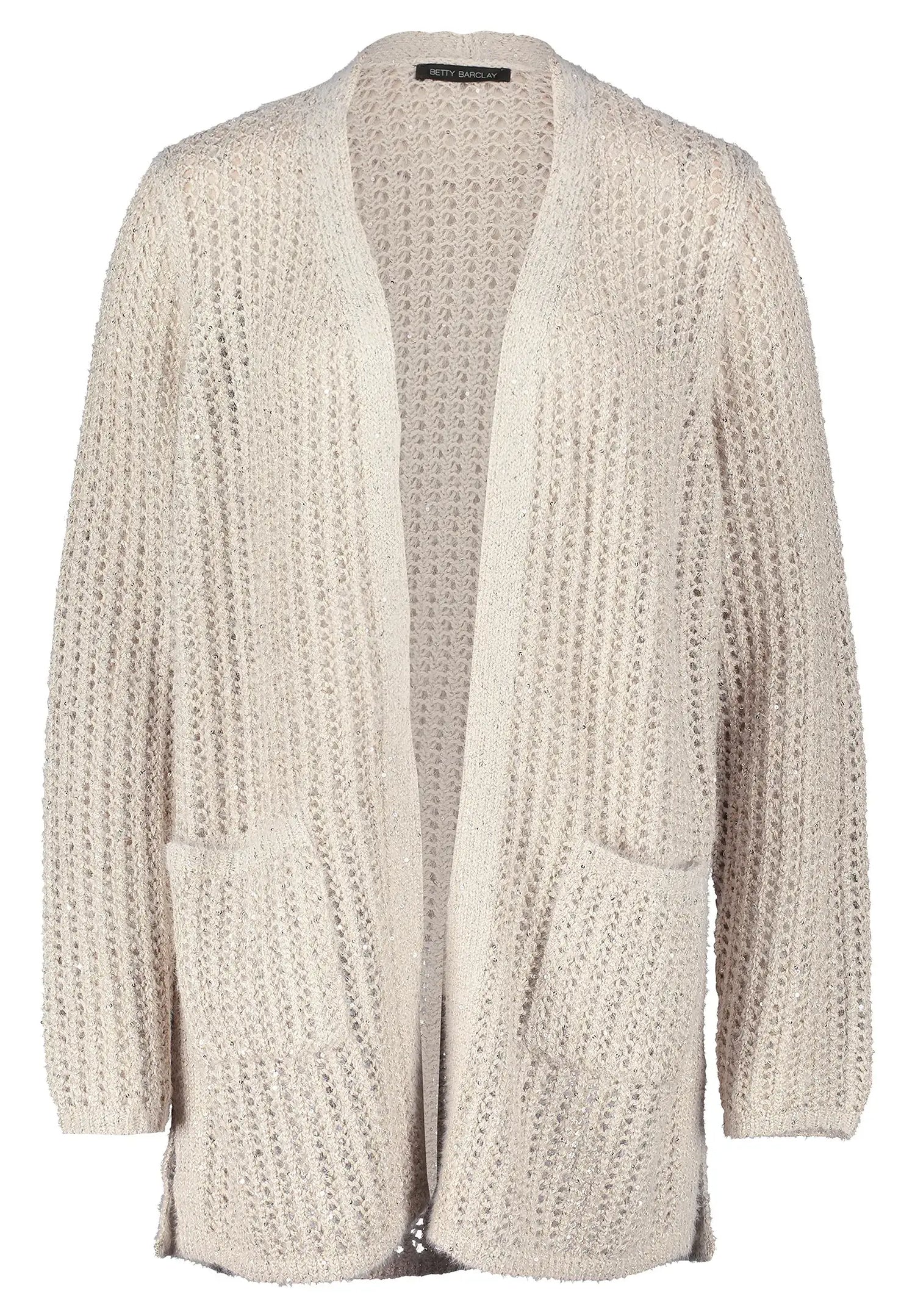 Betty Barclay_Pastel Sand_Knitted Jacket Long 1/1 Sleeve_5303-1561_9104_04