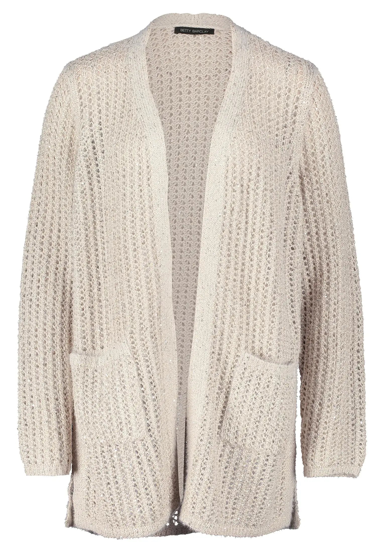 Betty Barclay_Pastel Sand_Knitted Jacket Long 1/1 Sleeve_5303-1561_9104_04
