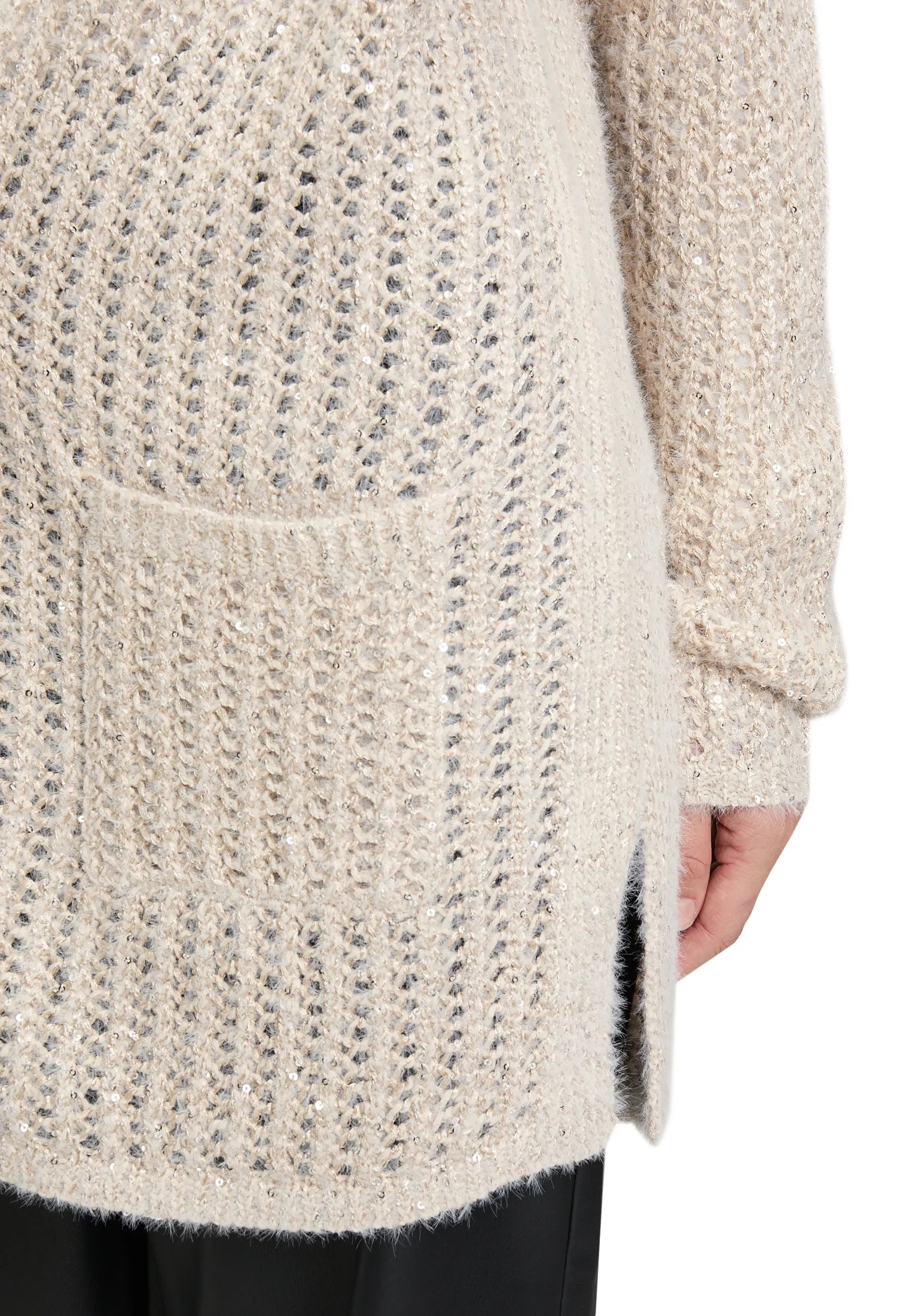 Betty Barclay_Pastel Sand_Knitted Jacket Long 1/1 Sleeve_5303-1561_9104_07