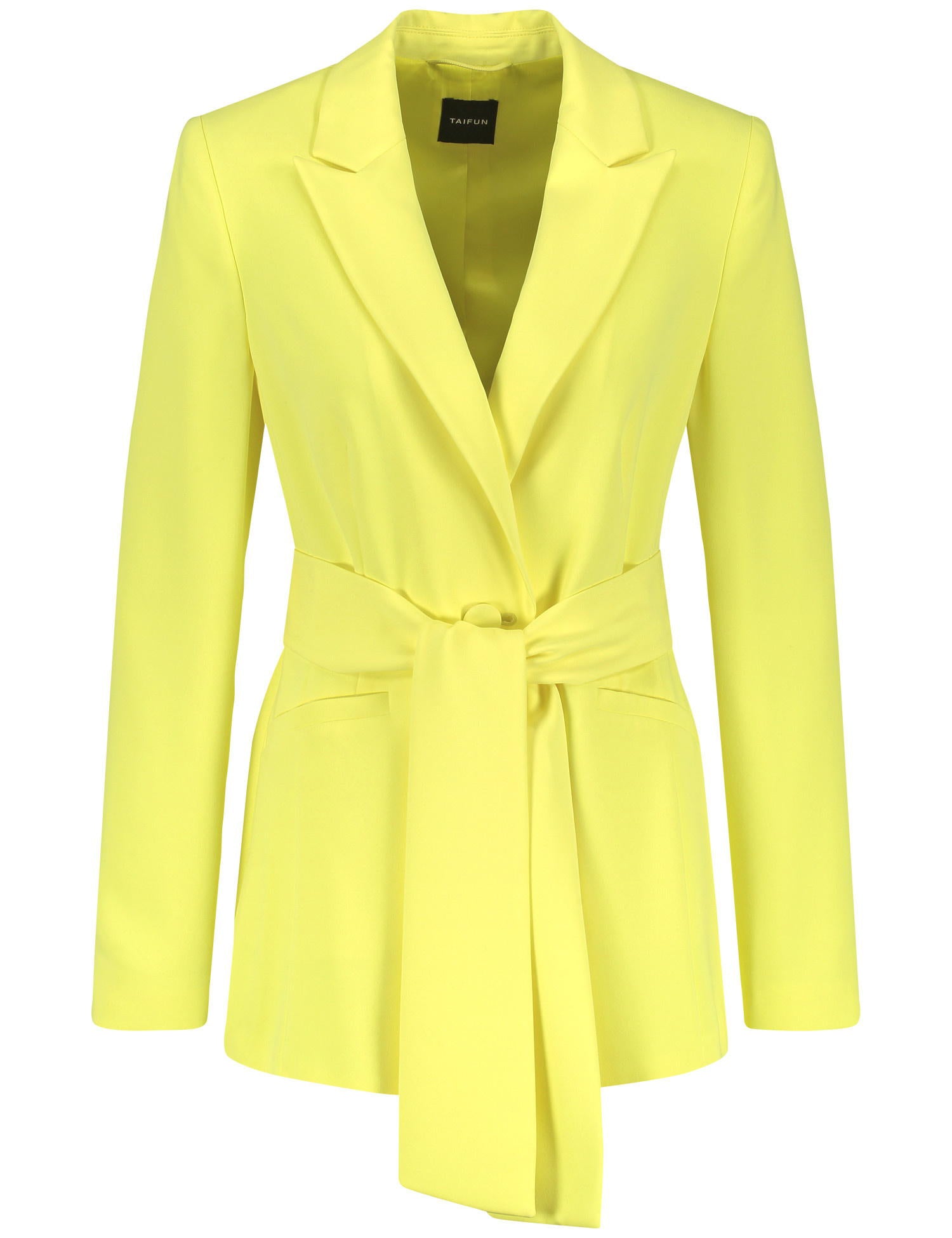 Stretch Blazer With A Tie-Around Belt_530304-11055_4140_02