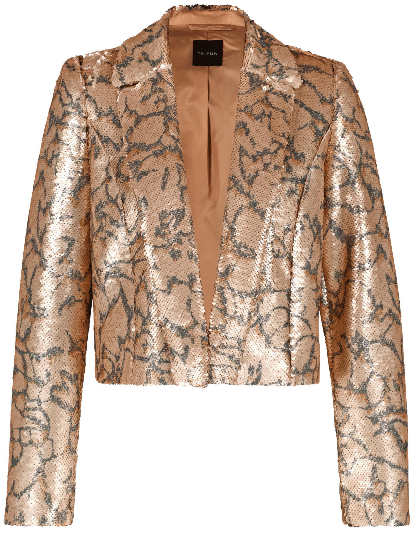Short Blazer With All-Over Sequins_530311-11062_9282_02