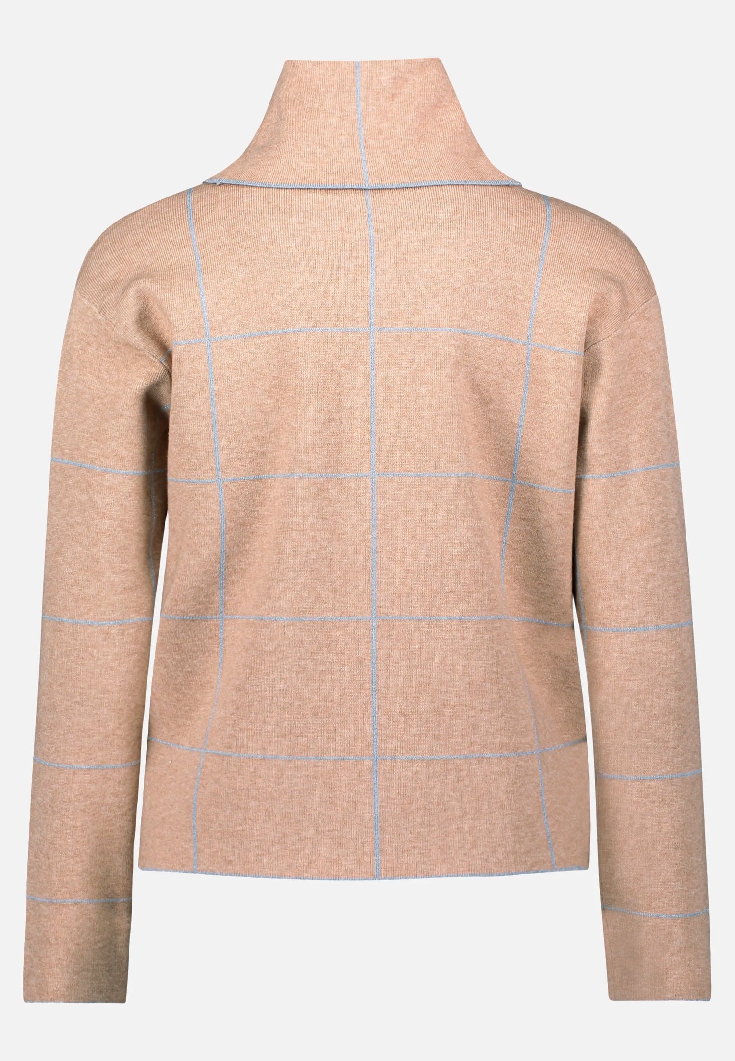 Betty Barclay_Patch Beige/Grey_Knit Sweater with Lurex Thread_5306-1588_7993_05