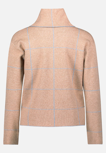 Betty Barclay_Patch Beige/Grey_Knit Sweater with Lurex Thread_5306-1588_7993_05