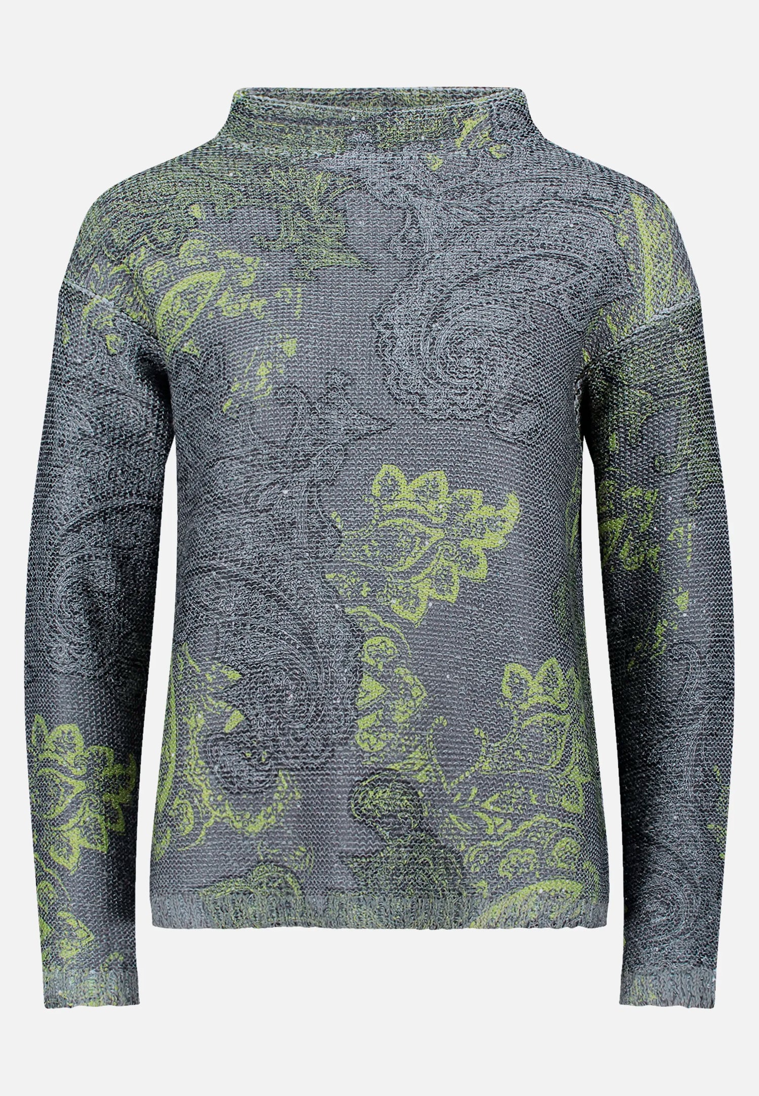 Betty Barclay_Grey/Green_Knit Sweater with Sequins_5312-1590_9851_04