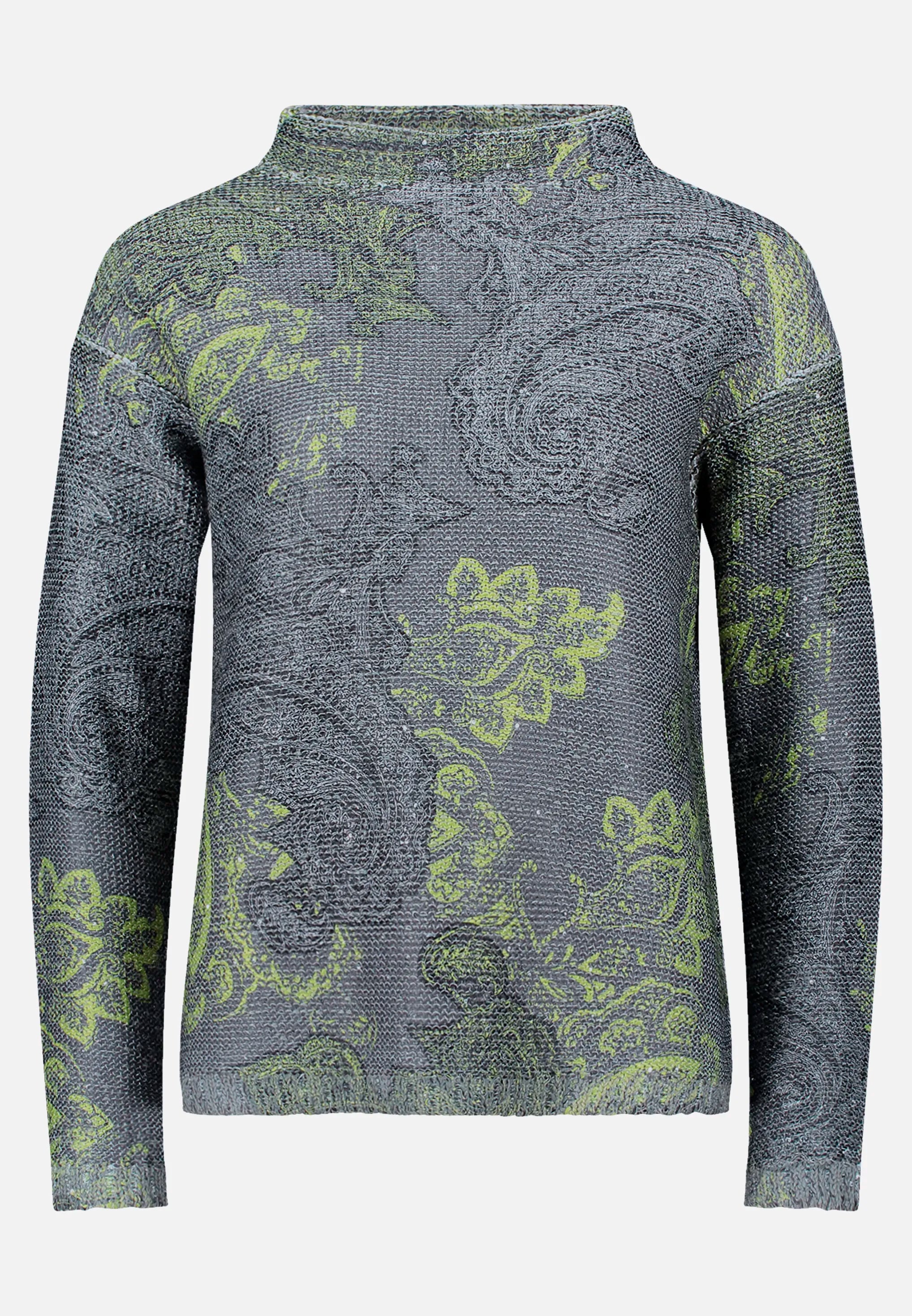 Betty Barclay_Grey/Green_Knit Sweater with Sequins_5312-1590_9851_04