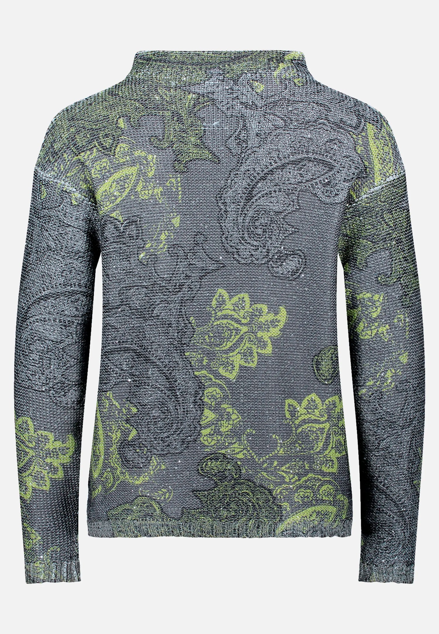 Betty Barclay_Grey/Green_Knit Sweater with Sequins_5312-1590_9851_05