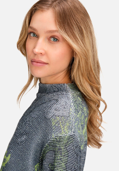 Betty Barclay_Grey/Green_Knit Sweater with Sequins_5312-1590_9851_06