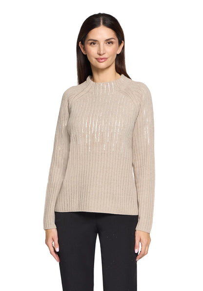 Betty Barclay_Taupe Melange_Knit Jumper_5329-1606_7714_01