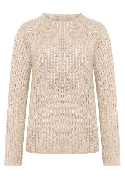 Betty Barclay_Taupe Melange_Knit Jumper_5329-1606_7714_04
