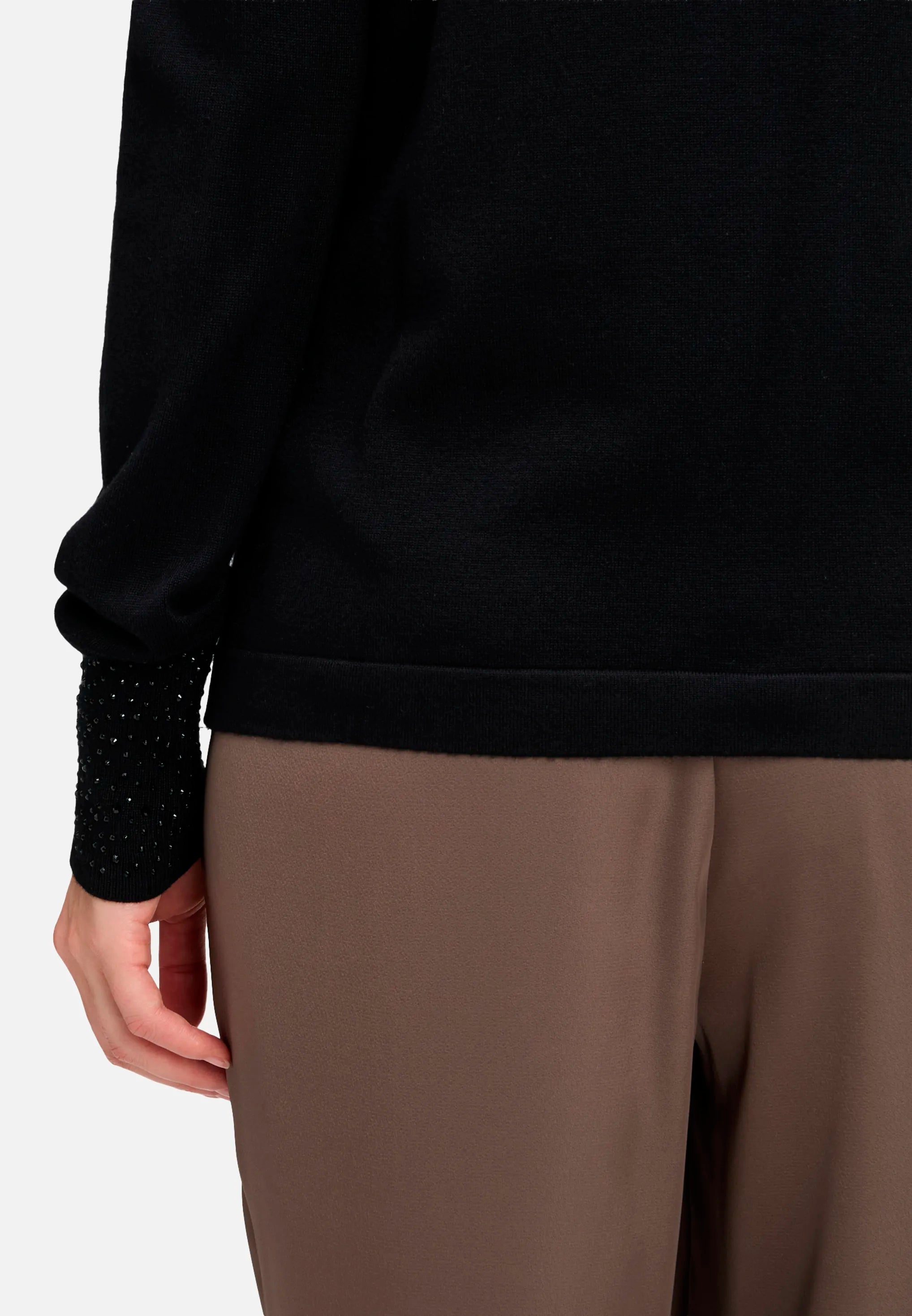 Betty Barclay_Black_Fine Knit Sweater with Rhinestones_5334-1036_9045_06