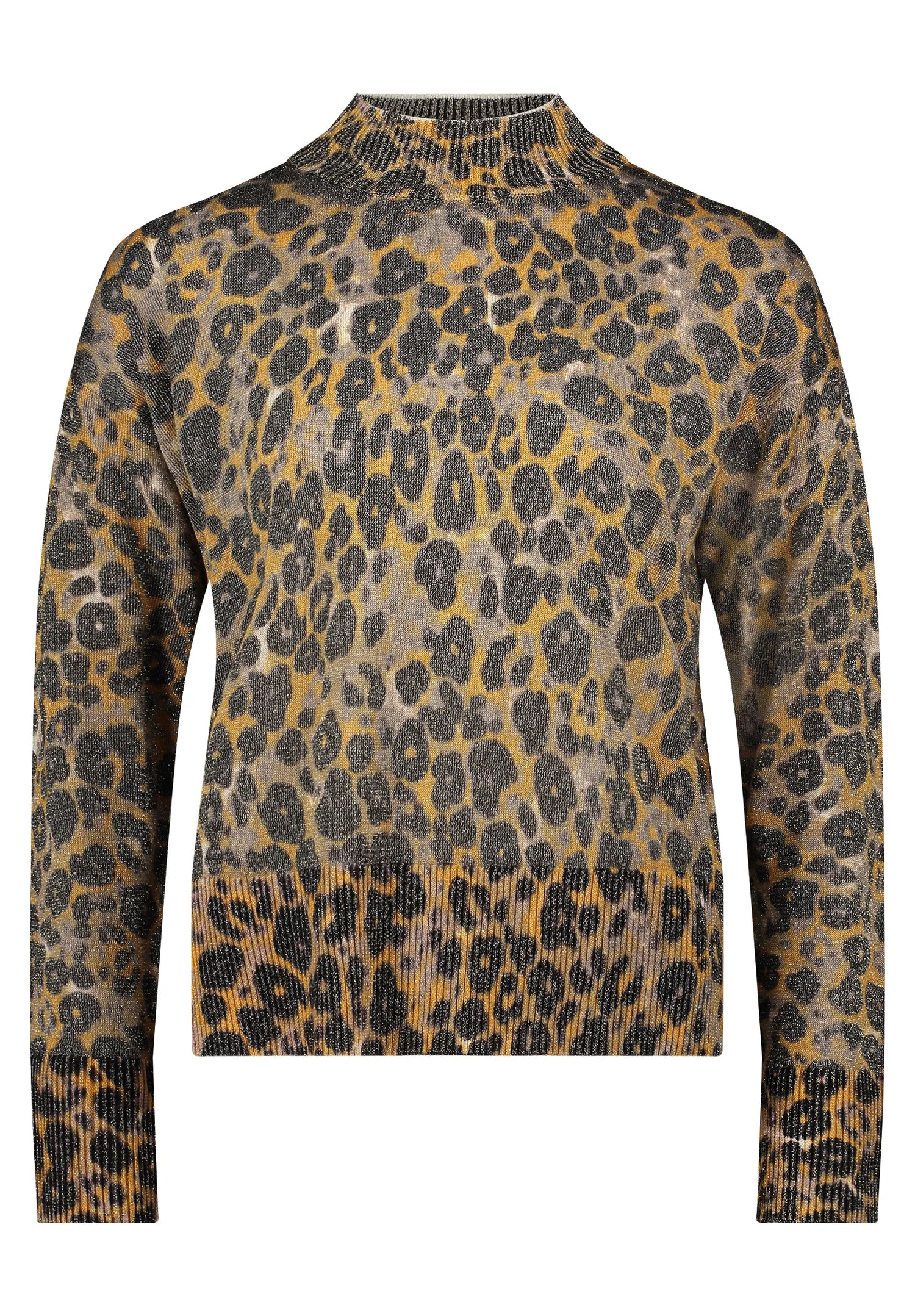 Betty Barclay_Taupe/Yellow_Fine Knit Sweater with Lurex Thread_5338-1639_7822_04