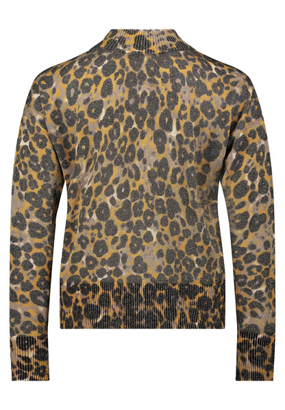 Betty Barclay_Taupe/Yellow_Fine Knit Sweater with Lurex Thread_5338-1639_7822_05