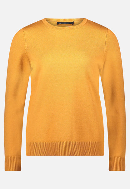 Betty Barclay_Autumn Gold_Basic Knit Sweater with a Round Neck_5342-2907_7256_04