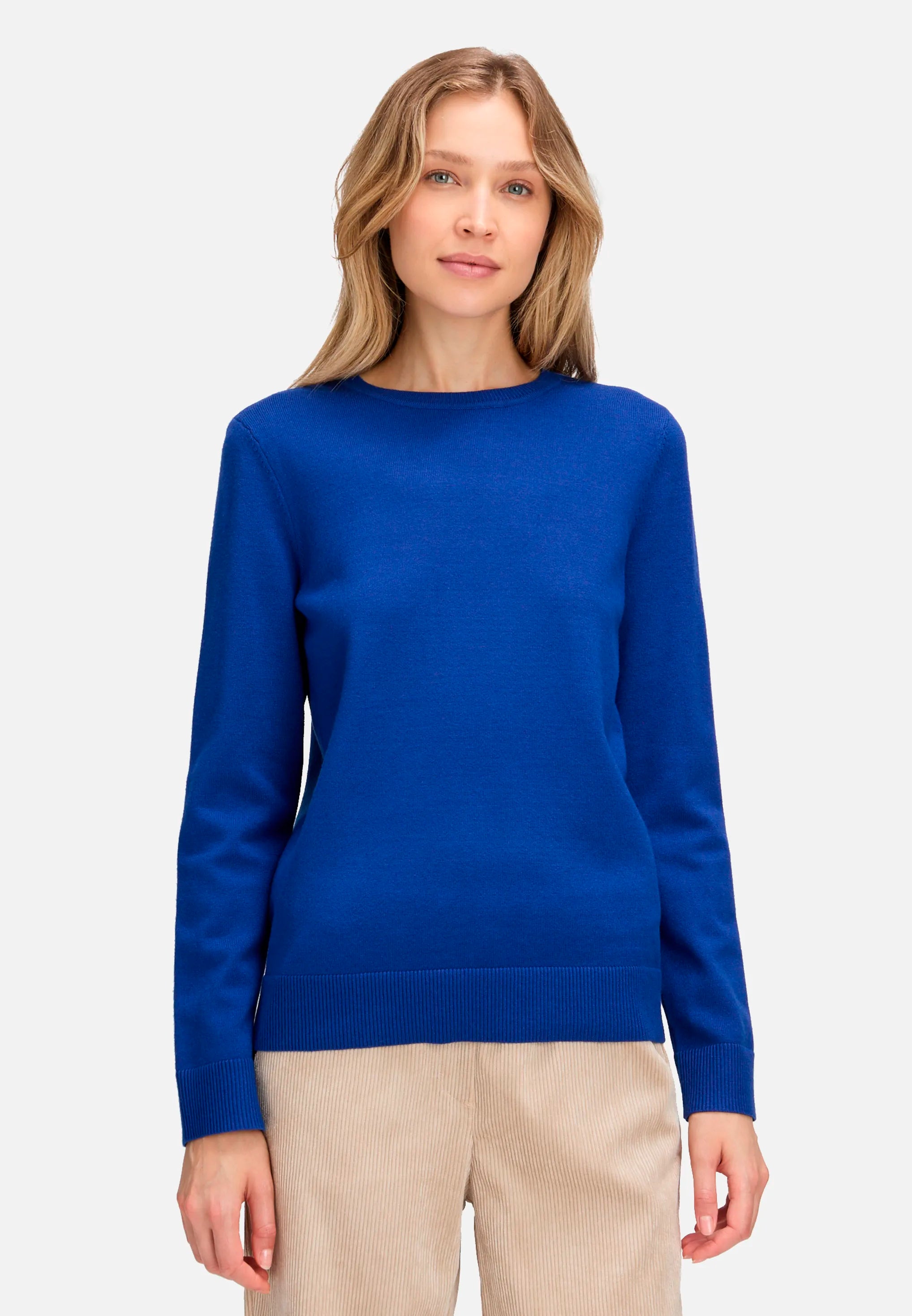 Betty Barclay_Adria_Basic Knit Sweater with a Round Neck_5342-2907_8329_01