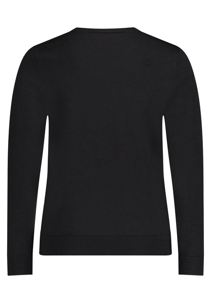 Betty Barclay Black Women Knitted Pullover Short 1/1 Sleeve SKU: 5342-2907_9045 Image 02