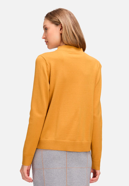 Betty Barclay_Autumn Gold_Basic Knit Sweater with Stand-Up Collar_5343-2907_7256_03