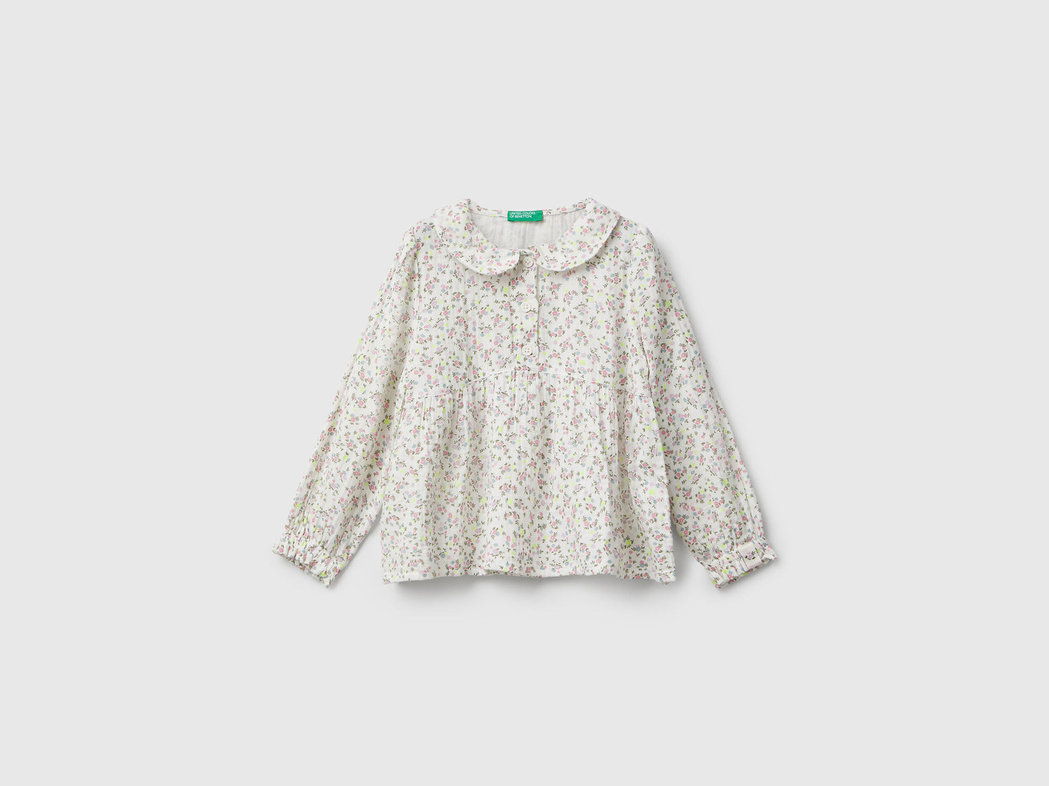 Benetton_Creamy White_Floral Shirt_534ZGQ02T_62U_01