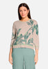 Betty Barclay Beige/Green Women Printed Knit Sweater SKU: 5412-1809_7856 Image 01