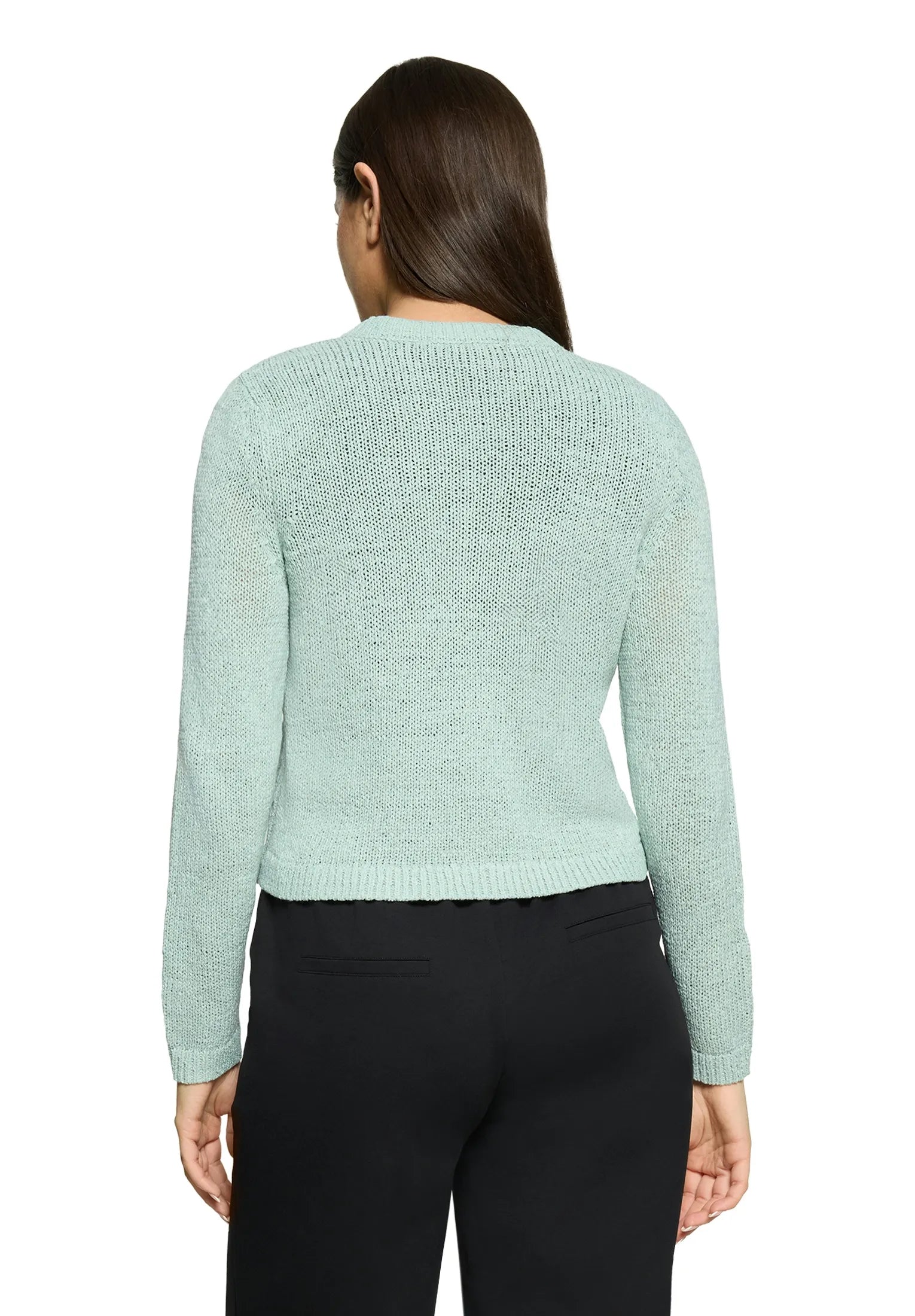 Betty Barclay Gray Mist Women Knitted Jacket Short 1/1 Sleeve SKU: 5429-1869_8270 Image 02