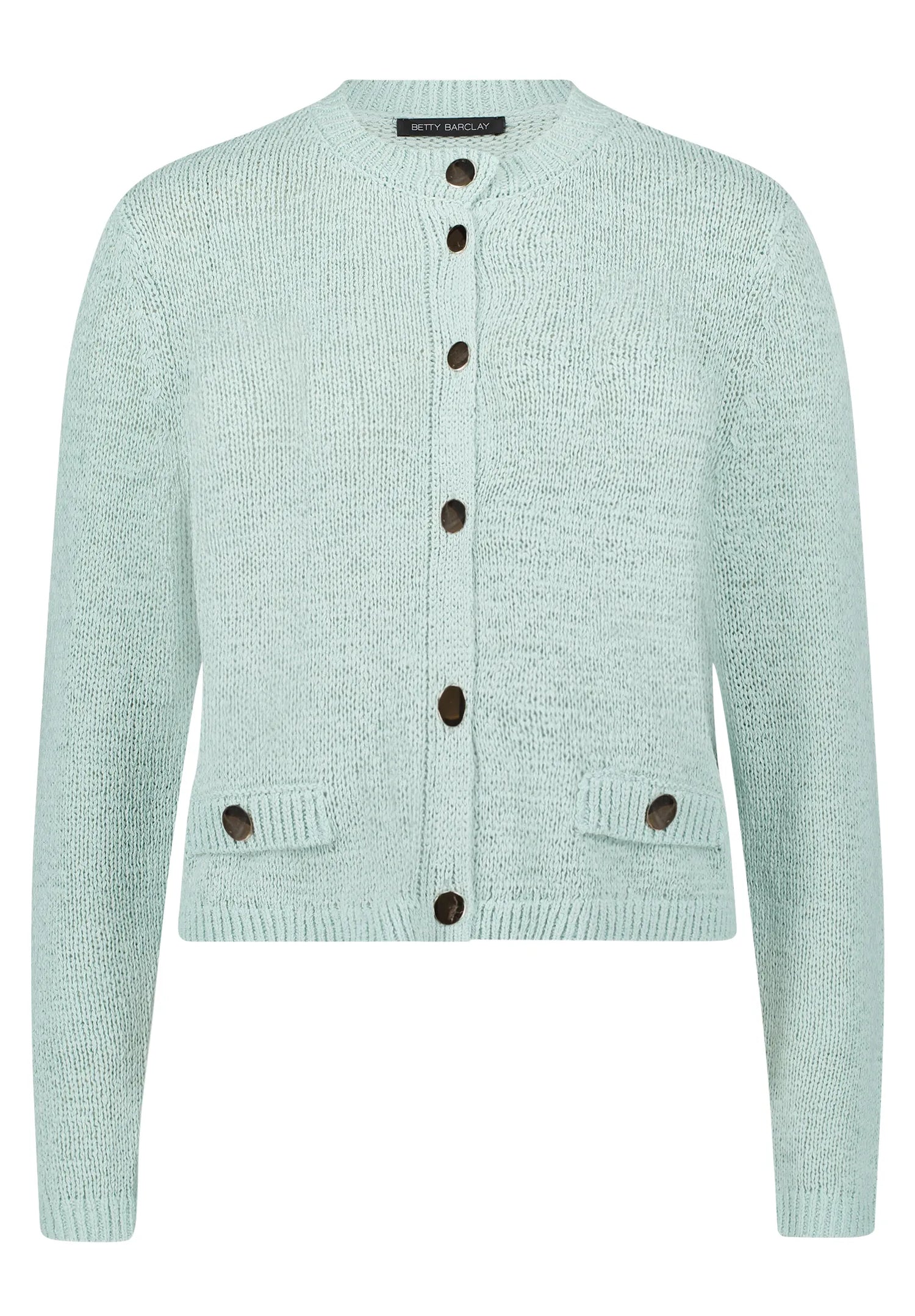 Betty Barclay Gray Mist Women Knitted Jacket Short 1/1 Sleeve SKU: 5429-1869_8270 Image 06