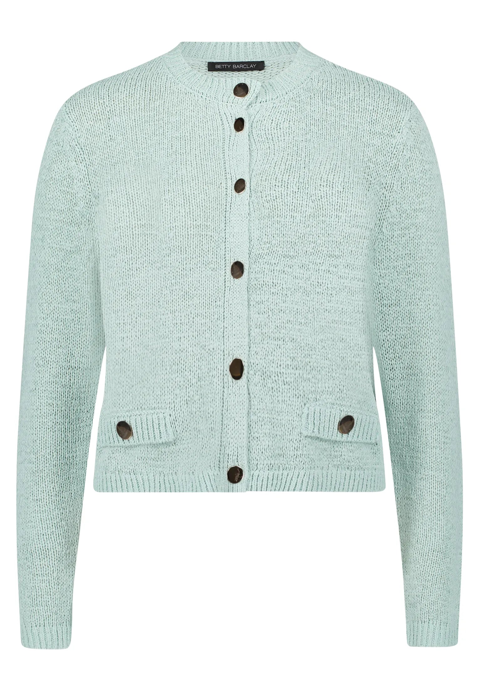 Betty Barclay Gray Mist Women Knitted Jacket Short 1/1 Sleeve SKU: 5429-1869_8270 Image 06
