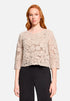 Betty Barclay Light Beige Women Open-Knit Sweater with Boat Neck SKU: 5437-1912_9106 Image 01