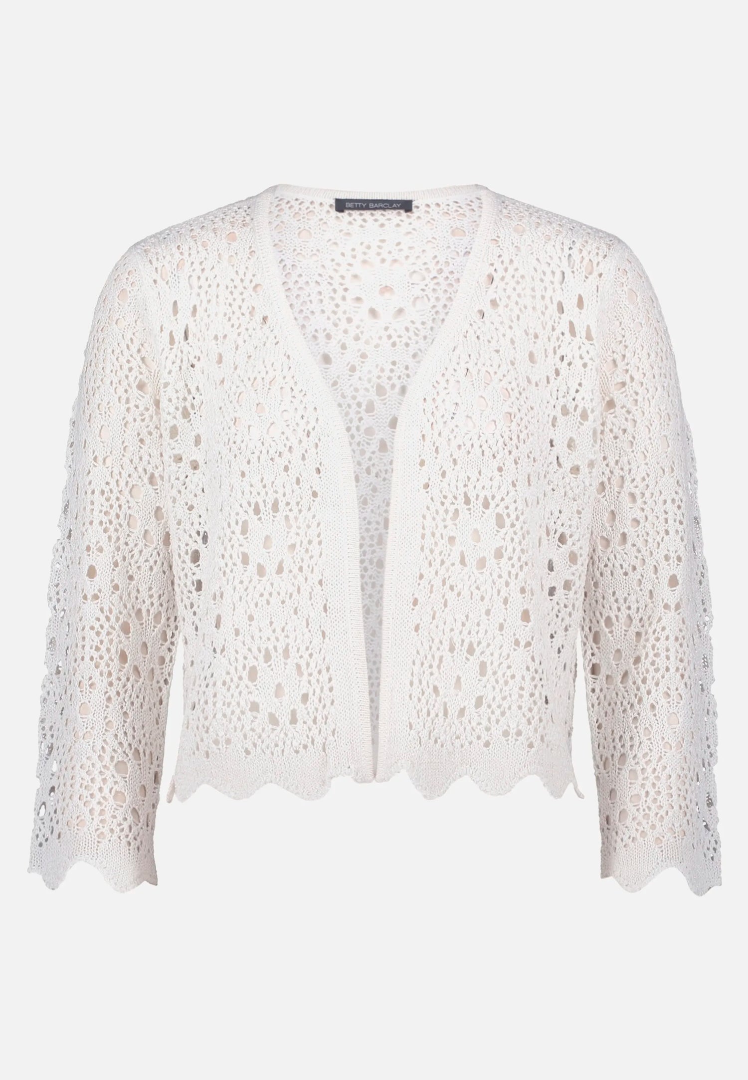Betty Barclay Offwhite Women Summer Cardigan with 3/4 Sleeves SKU: 5452-2017_1014 Image 04