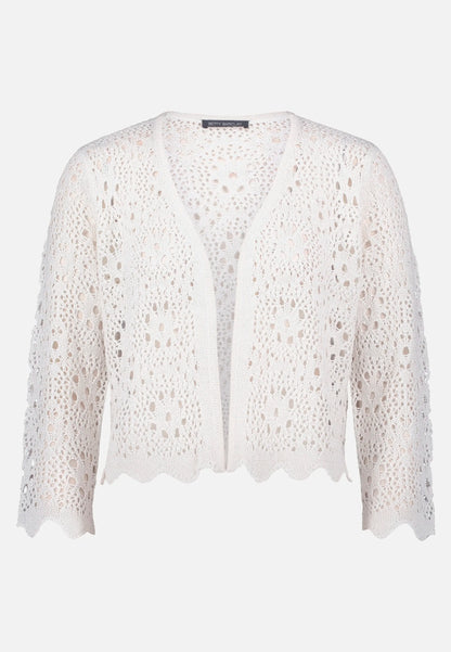 Betty Barclay Offwhite Women Summer Cardigan with 3/4 Sleeves SKU: 5452-2017_1014 Image 04