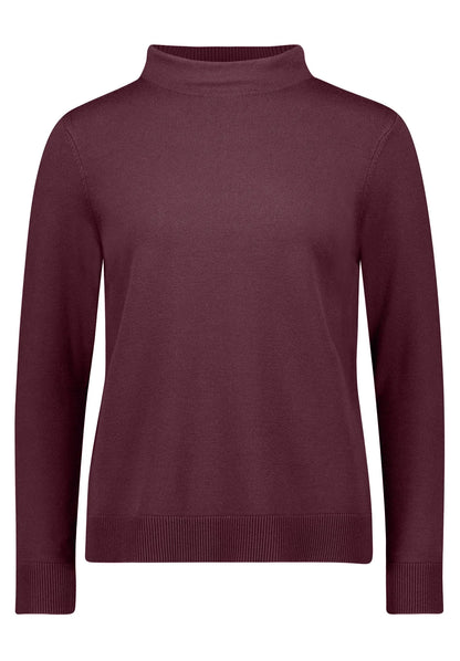Betty Barclay Maroon Banner Women Basic Knit Jumper SKU: 5483-2907_4697 Image 06