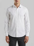 Benetton White Men Slim Fit Shirt SKU: 551MUQ049_101 Image 00