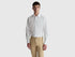 Benetton White Men Slim Fit Shirt SKU: 551MUQ049_101 Image 01